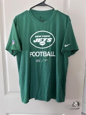 Men’s Nike New York Jets Dri Fit T-shirt Large Green Short Sleeve Tee